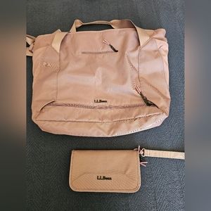 LL Bean Laptop Bag and Wristlet Wallet